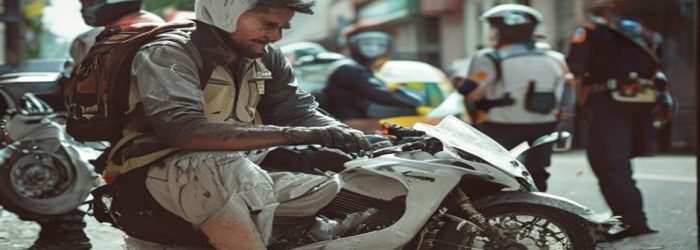Acidente de moto indo para o trabalho - Trabalhador motorista de moto - direitos do trabalhador acidentado MWBC