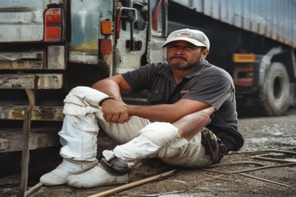 Caí do caminhão carregando - Motorista de caminhão - direitos do trabalhador acidentado MWBC