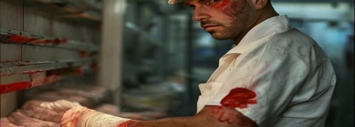 Queimadura por vapor no frigorífico - Trabalhador de frigorífico - direitos do trabalhador acidentado MWBC